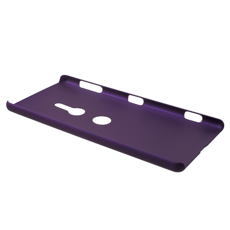 For Sony Xperia XZ2 Rubberized Hard PC Mobile Phone Case Shell - Purple