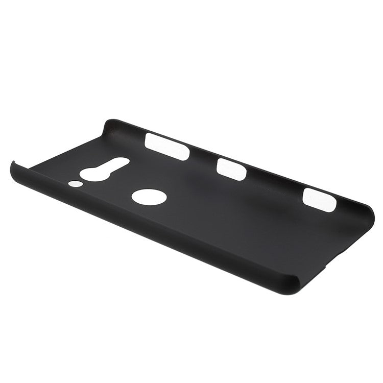 Rubberized Hard Plastic Case for Sony Xperia XZ2 Compact - Black
