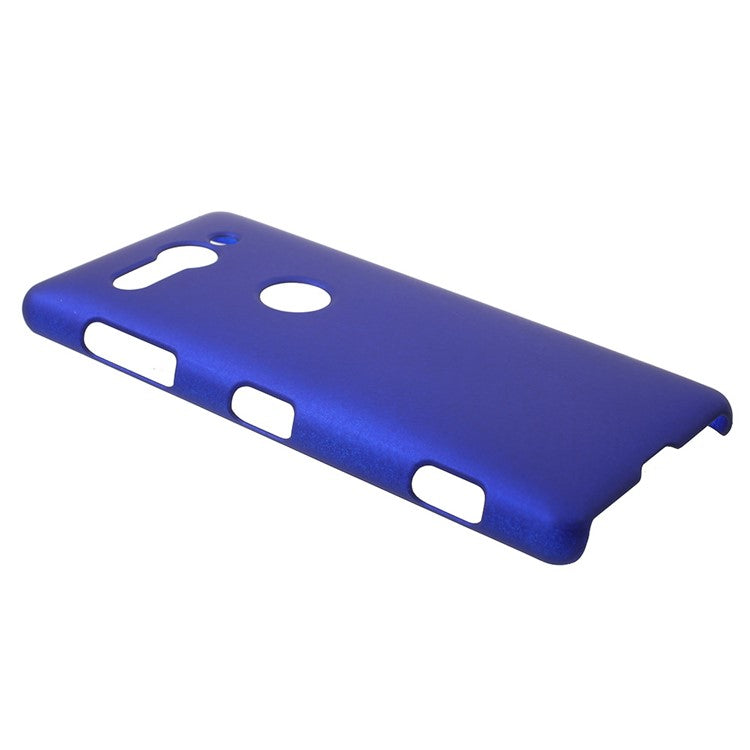 Rubberized Hard PC Featherweight Phone Case Accessory for Sony Xperia XZ2 Compact - Dark Blue