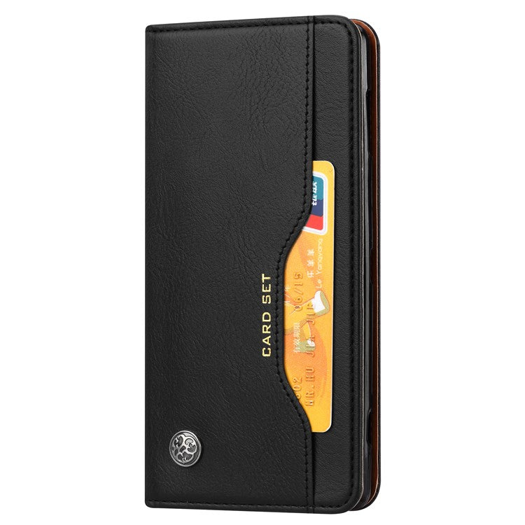 Auto-absorbed Leather Stand Phone Case for Sony Xperia XZ2 - Black