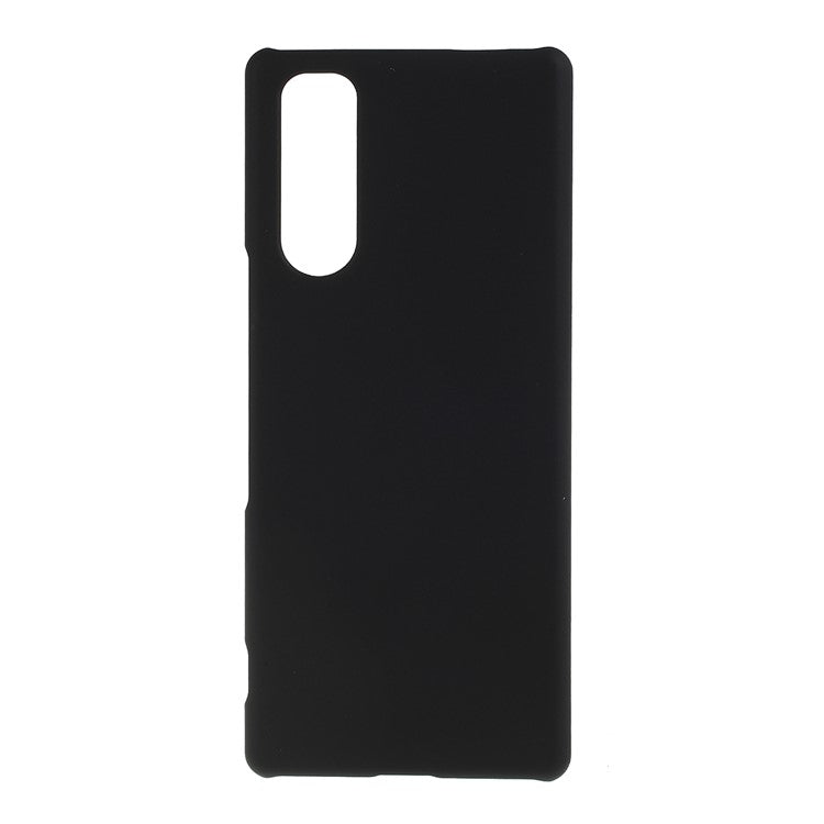 Rubberized Hard PC Case for Sony Xperia 5 - Black