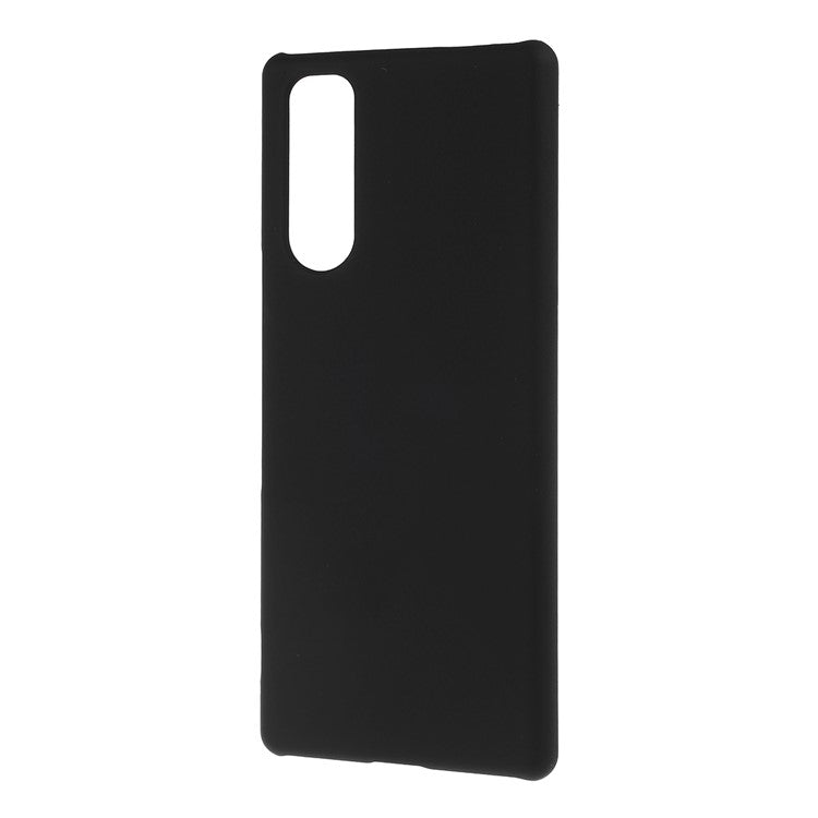 Rubberized Hard PC Case for Sony Xperia 5 - Black