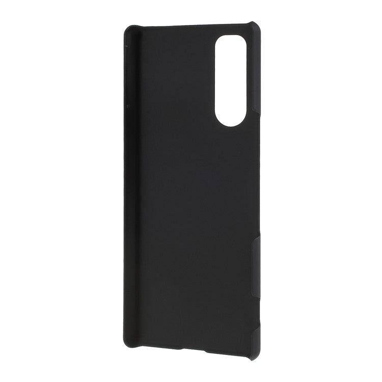 Rubberized Hard PC Case for Sony Xperia 5 - Black