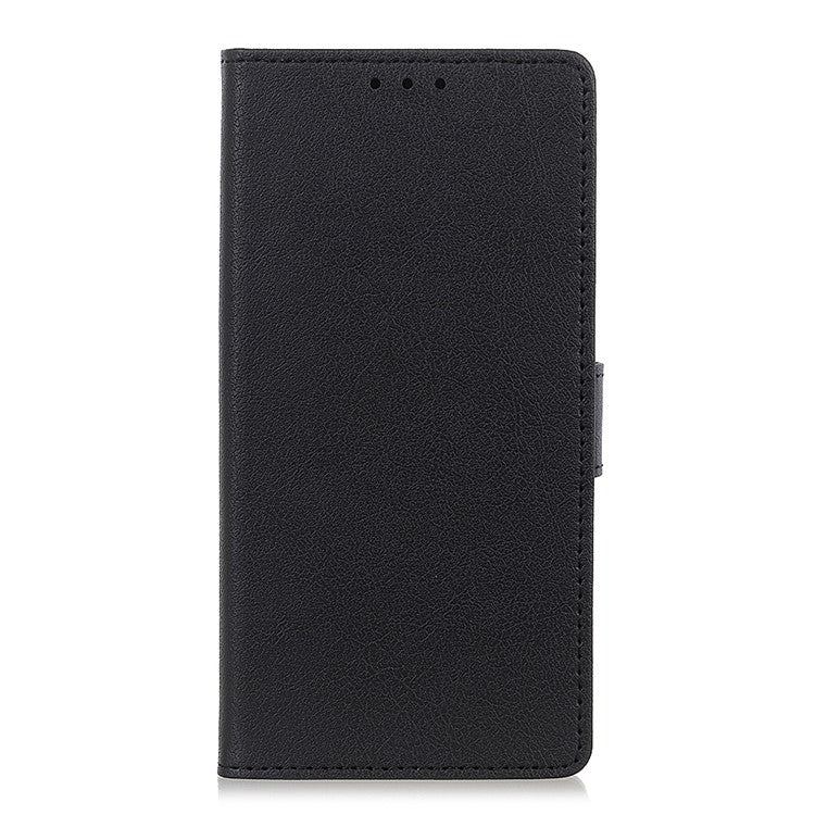 Wallet Stand PU Leather Phone Protector Case for Sony Xperia 10 II - Black