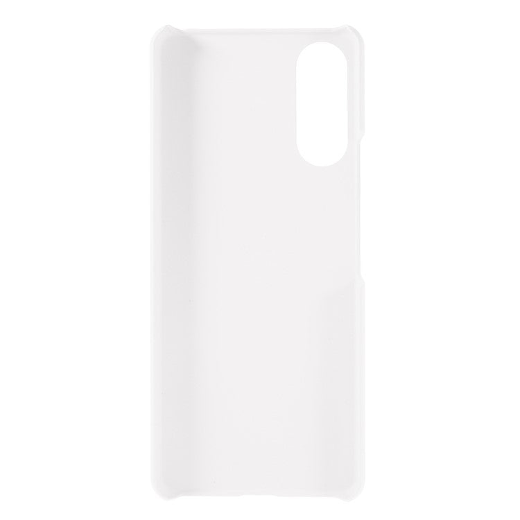 Rubberized Hard PC Case Protective Cell Phone Covering for Sony Xperia 10 II - White