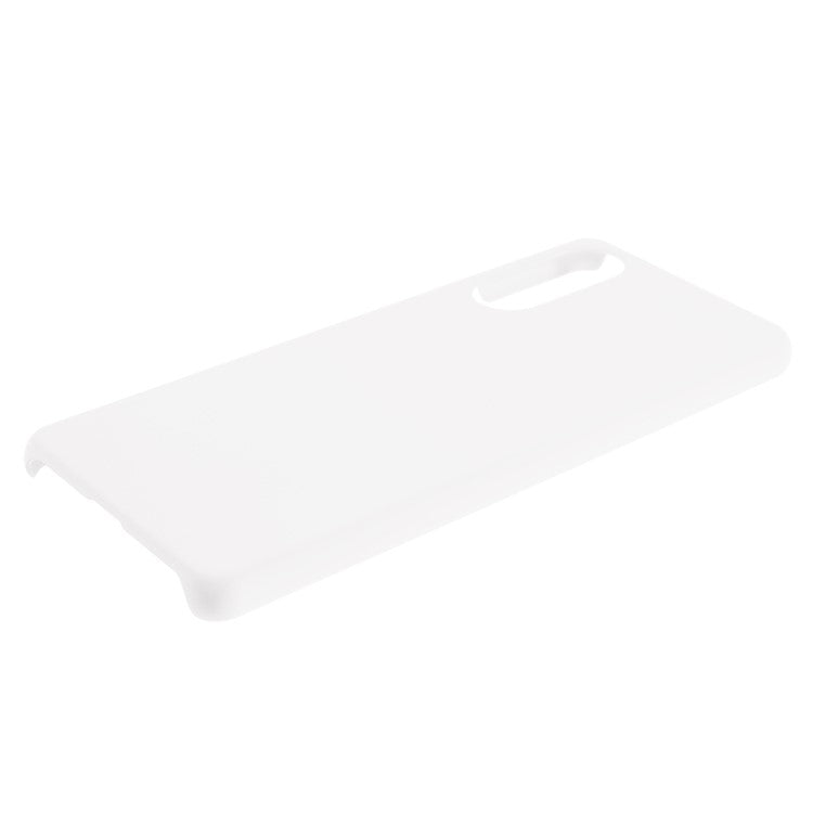 Rubberized Hard PC Case Protective Cell Phone Covering for Sony Xperia 10 II - White