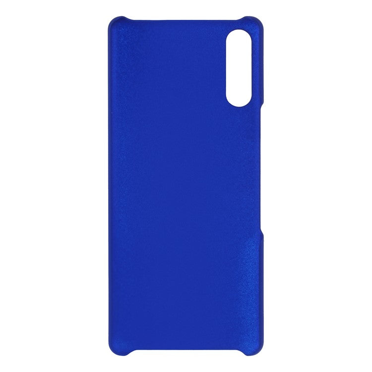 Rubberized Hard PC Case for Sony Xperia L4 - Dark Blue