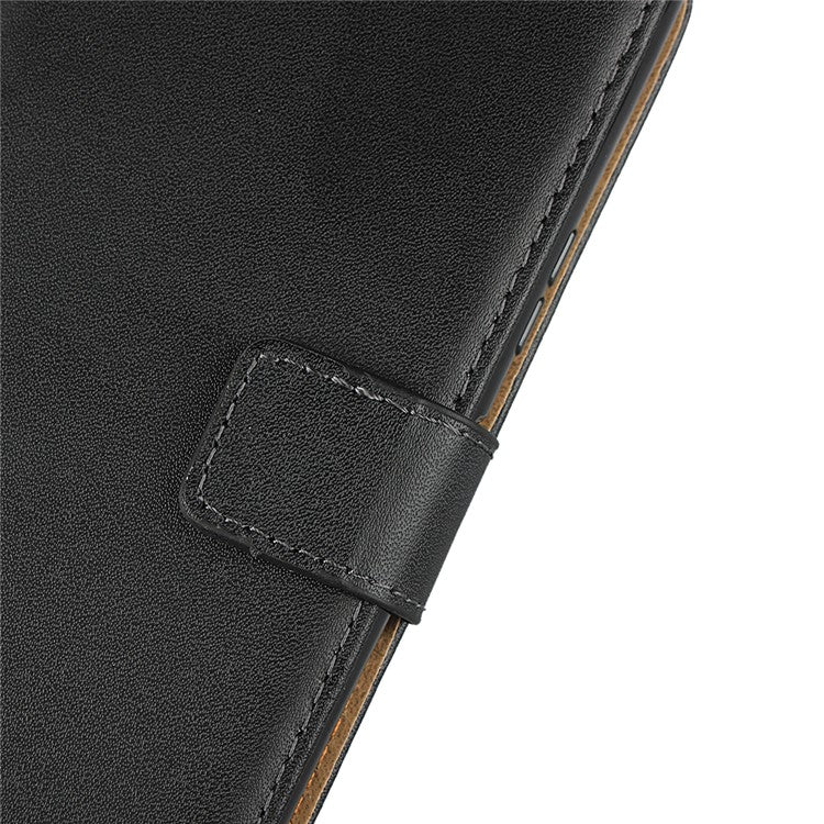 Genuine Leather Phone Shell Cover with Folio Flip Wallet Foldable Stand for Sony Xperia 10 II