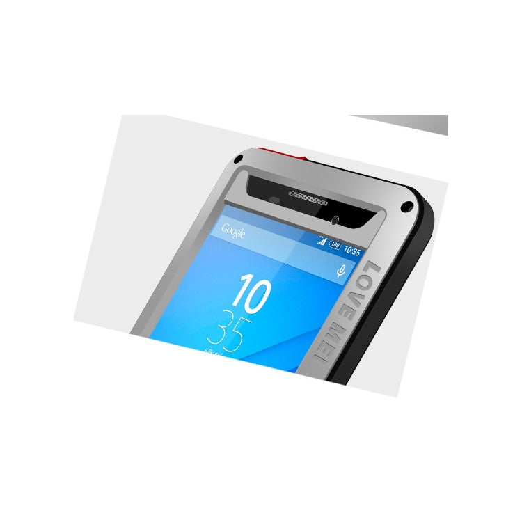 LOVE MEI Shockproof Cover for Sony Xperia M5 E5603 / M5 Dual E5633 - Silver