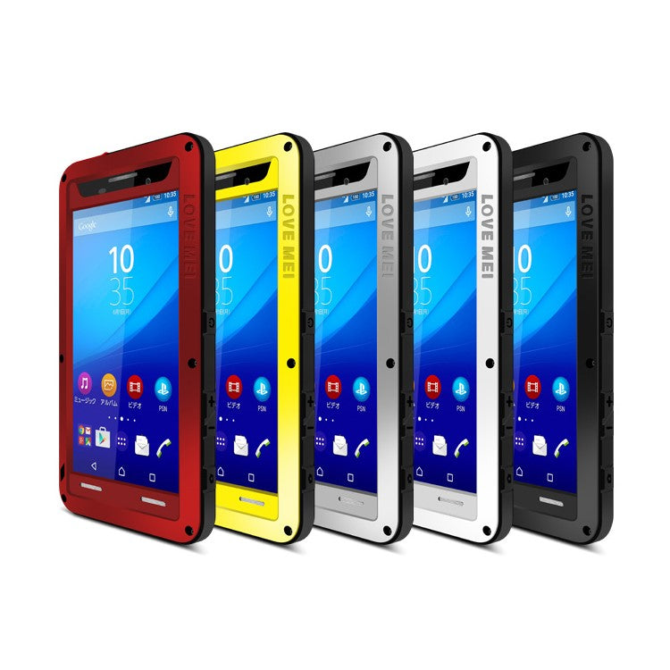LOVE MEI Shockproof Cover for Sony Xperia M5 E5603 / M5 Dual E5633 - Silver