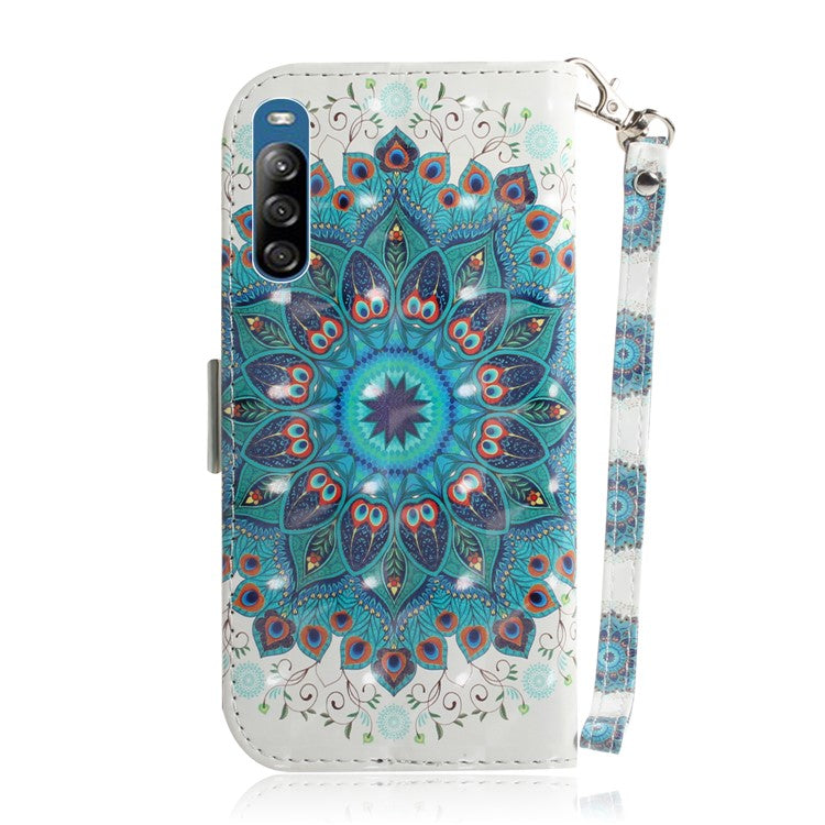 Patterned Light Spot Decor Leather Wallet Phone Case for Sony Xperia L4 - Mandala