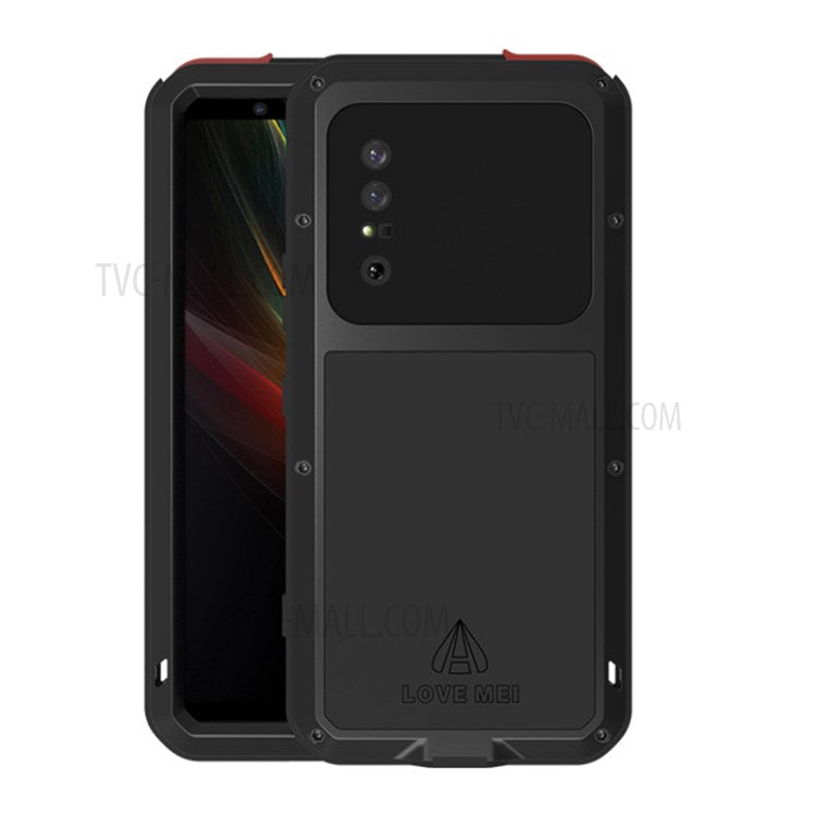 LOVE MEI Shockproof Dropproof Dustproof Case for Sony Xperia 1 II - Black