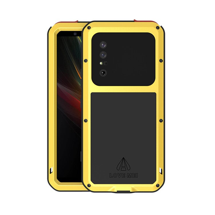LOVE MEI Shockproof Dropproof Dustproof Case for Sony Xperia 1 II - Yellow