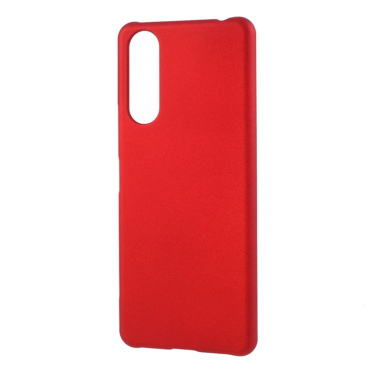 Rubberized Plastic Back Phone Shell for Sony Xperia 5 II - Red