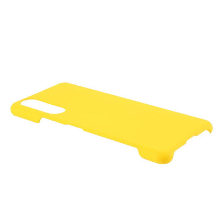 Rubberized Plastic Back Phone Shell for Sony Xperia 5 II - Yellow