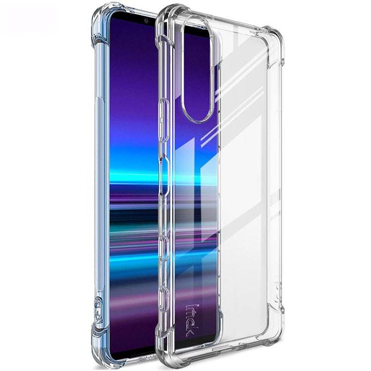 IMAK Airbag Shockproof TPU Case + Screen Protector for Sony Xperia 5 II - Transparent