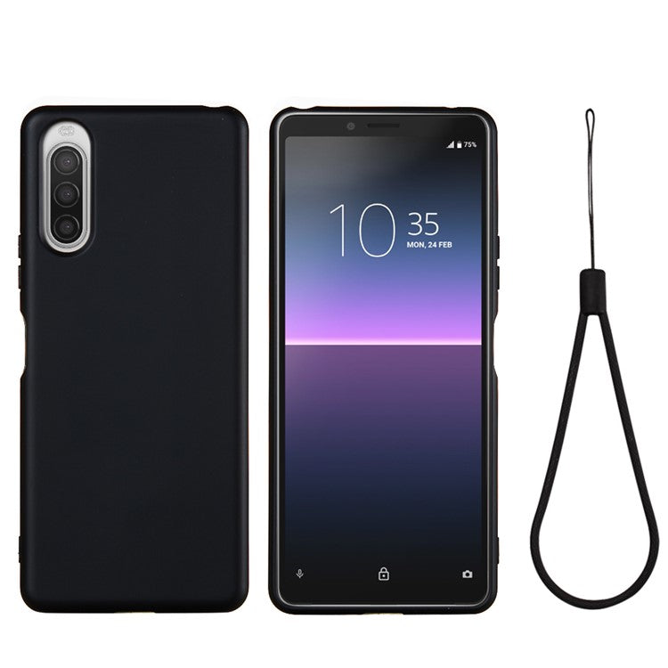 Liquid Silicone Phone Case for Sony Xperia 10 II - Black