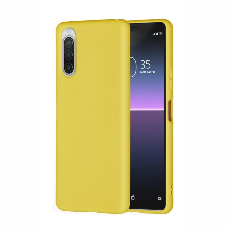 Liquid Silicone Phone Case for Sony Xperia 10 II - Yellow