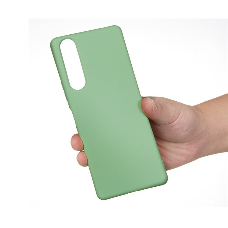 Liquid Silicone Phone Cover Case for Sony Xperia 1 II - Green