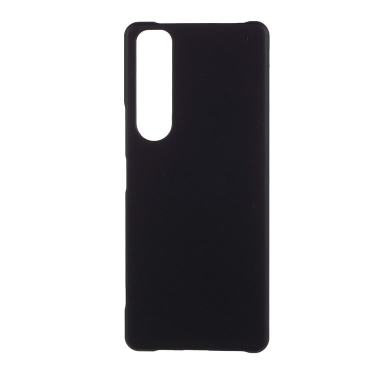 Rubberized Hard PC Cell Phone Case for Sony Xperia 1 III 5G - Black