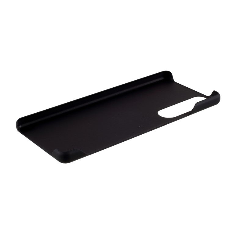 Rubberized Hard PC Cell Phone Case for Sony Xperia 1 III 5G - Black