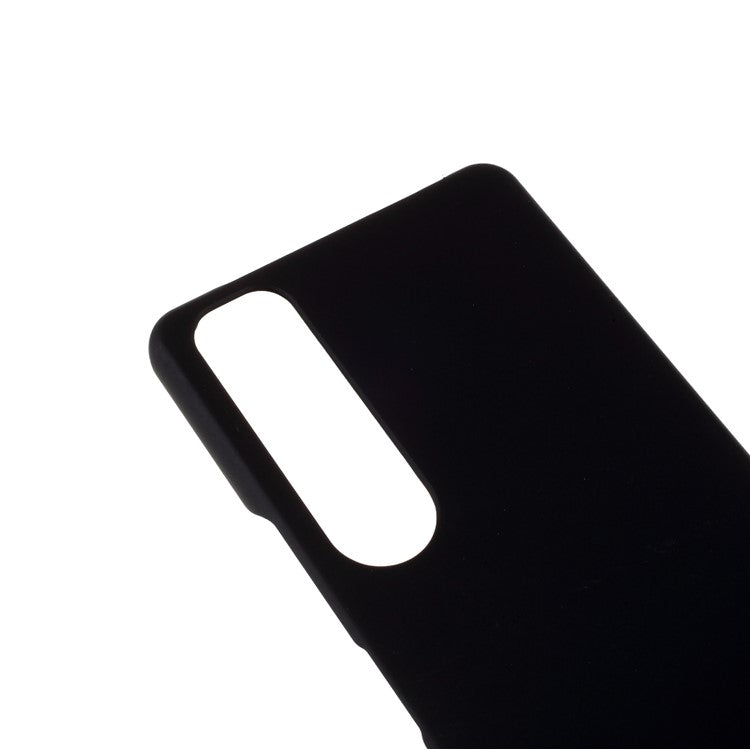 Rubberized Hard PC Cell Phone Case for Sony Xperia 1 III 5G - Black