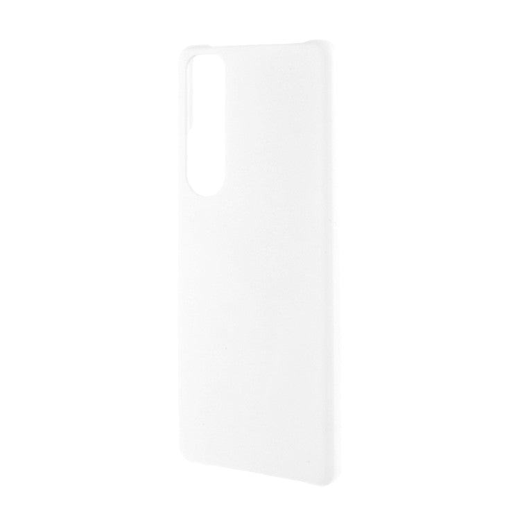 Rubberized Hard PC Cell Phone Case for Sony Xperia 1 III 5G - White