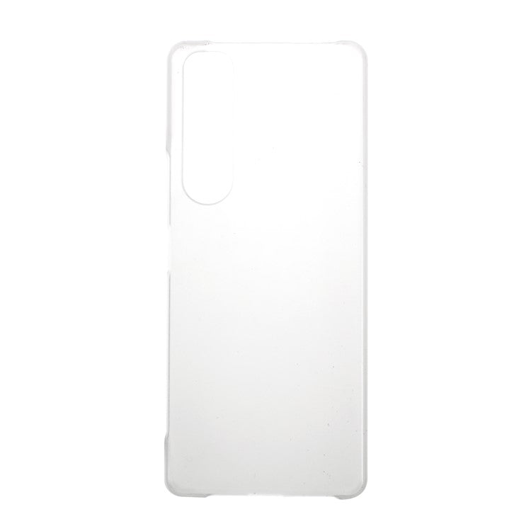 Rubberized Hard PC Cell Phone Case for Sony Xperia 1 III 5G - Transparent