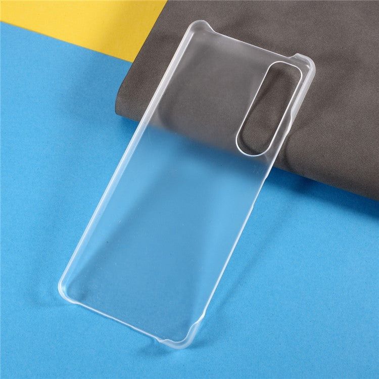 Rubberized Hard PC Cell Phone Case for Sony Xperia 1 III 5G - Transparent