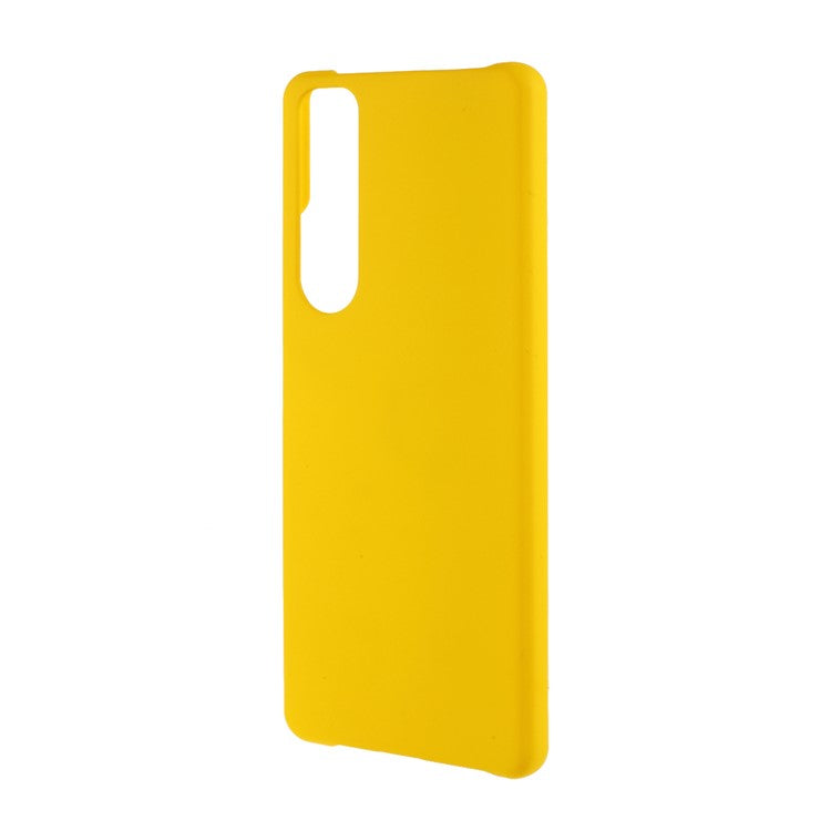 Rubberized Hard PC Cell Phone Case for Sony Xperia 1 III 5G - Yellow