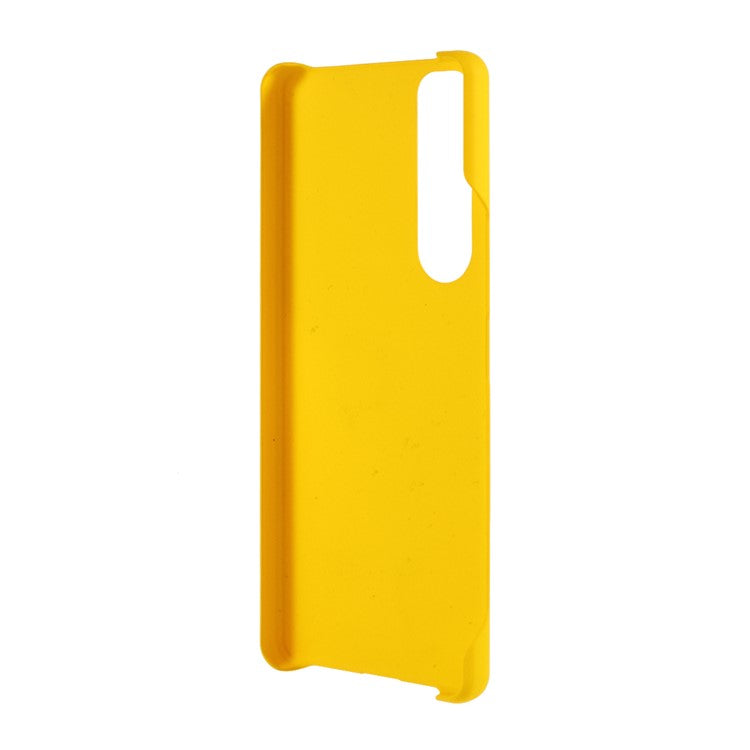 Rubberized Hard PC Cell Phone Case for Sony Xperia 1 III 5G - Yellow