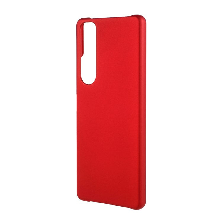 Rubberized Hard PC Cell Phone Case for Sony Xperia 1 III 5G - Red