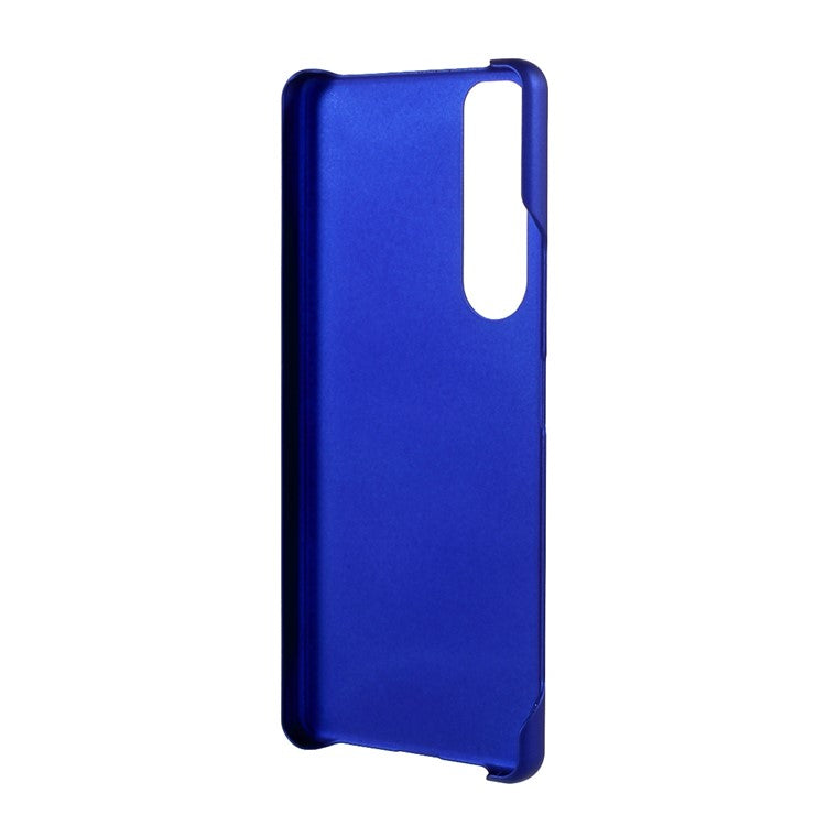Rubberized Hard PC Cell Phone Case for Sony Xperia 1 III 5G - Dark Blue