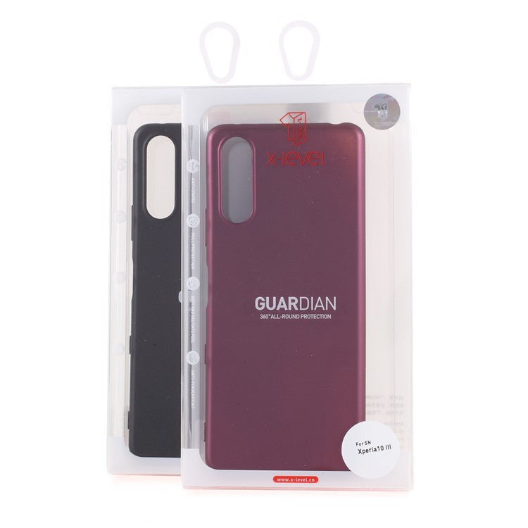 Quality Frosted TPU Protective Cover for Sony Xperia 10 III 5G - Black