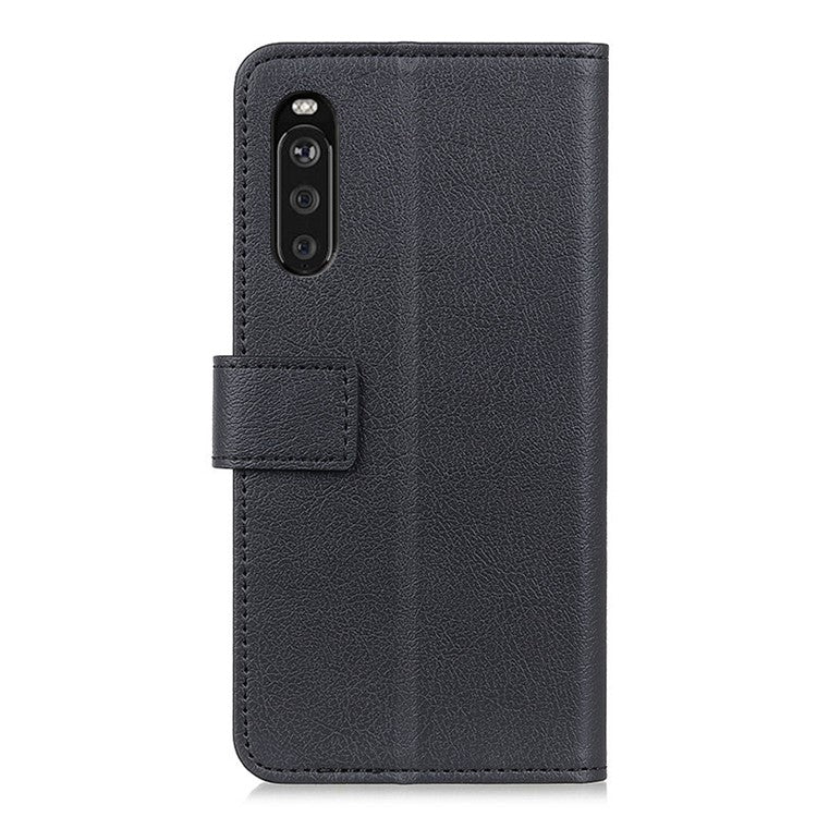 Wallet Leather Stand Case for Sony Xperia 10 III 5G - Black