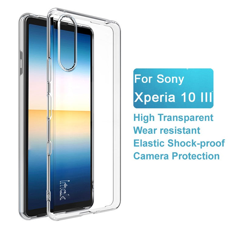 IMAK UX-5 Series Well-Protected Transparent Flexible TPU Case for Sony Xperia 10 III 5G