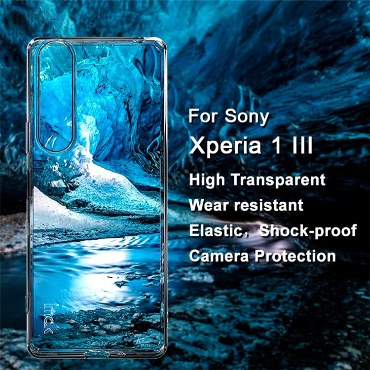 IMAK UX-5 Series Transparent Well-Protected Flexible TPU Case for Sony Xperia 1 III 5G