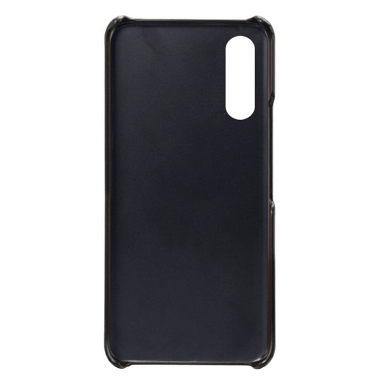 KSQ Double Card Slots PU Leather Coated PC Shell for Sony Xperia 10 III 5G - Black