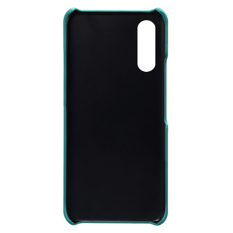 KSQ Double Card Slots PU Leather Coated PC Shell for Sony Xperia 10 III 5G - Green