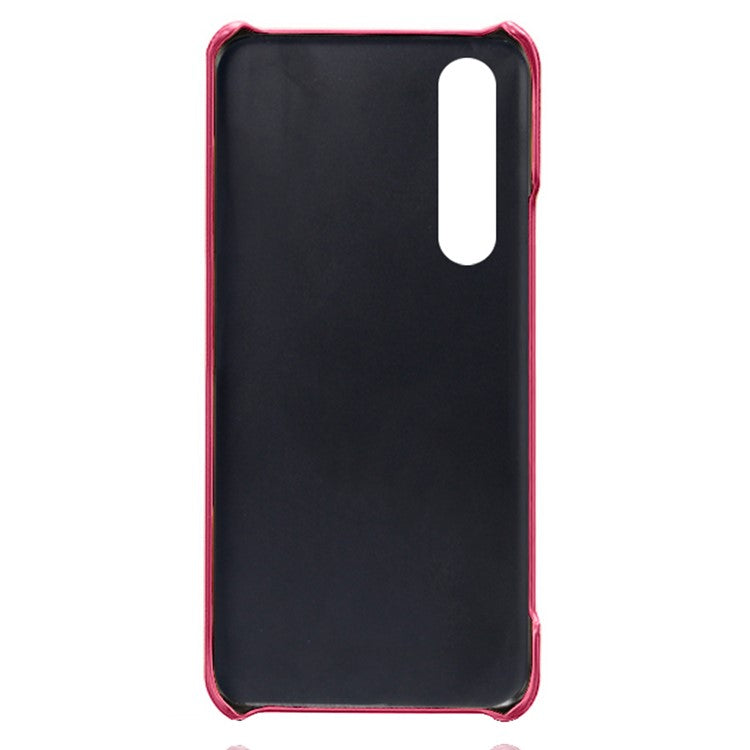 KSQ Well-Protected PU Leather Coated Hard PC Case with Dual-Card Slots Design for Sony Xperia 1 III 5G - Rose