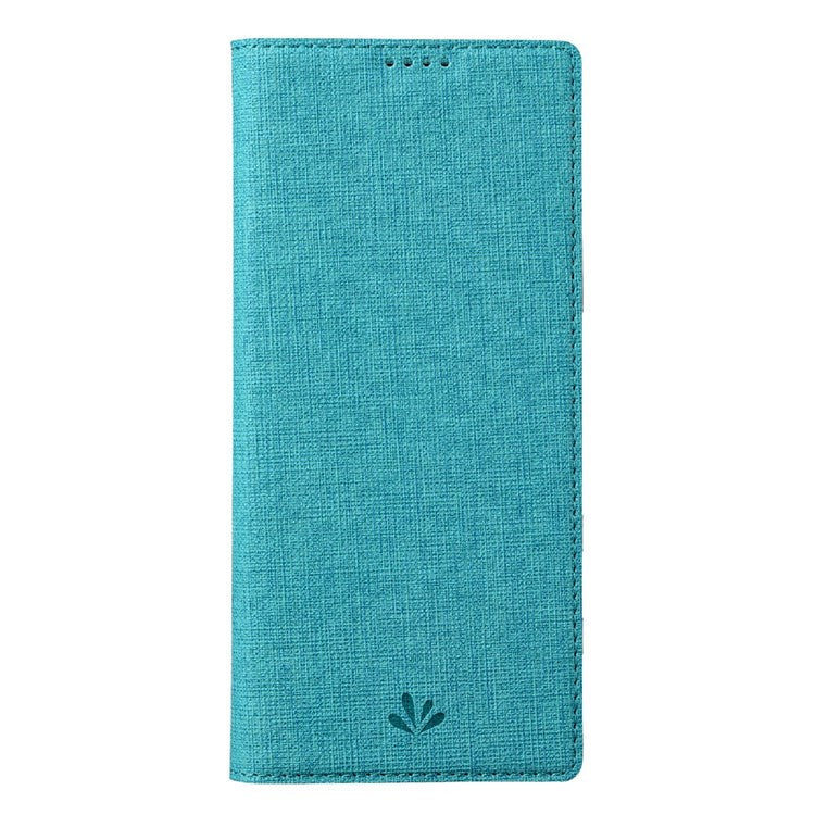 VILI DMX Cross Texture Leather Stand Case for Sony Xperia 1 III 5G - Blue
