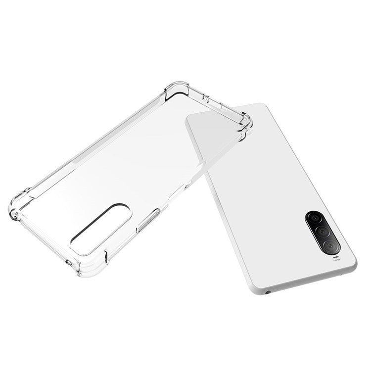 Soft TPU Slim Clear Non-Slip Protective Phone Case Cover for Sony Xperia 10 II