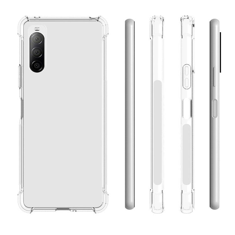 Soft TPU Slim Clear Non-Slip Protective Phone Case Cover for Sony Xperia 10 II