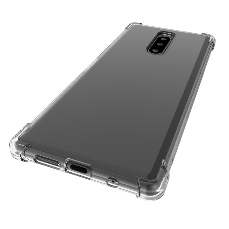 Ultra Slim Thin Flexible Clear TPU Scratch-Resistant Anti-Slip Shockproof Phone Case for Sony Xperia 1