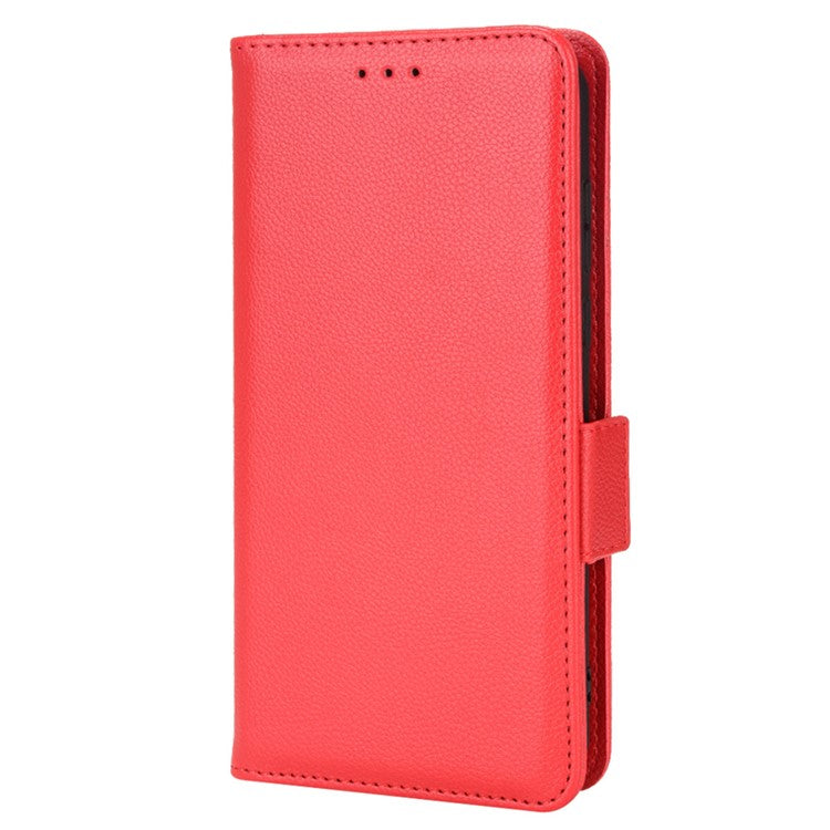For Sony Xperia 1 II Litchi Texture PU Leather Stand Wallet Case Anti-scratch Phone Cover - Red