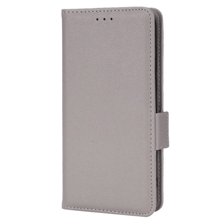 For Sony Xperia 1 II Litchi Texture PU Leather Stand Wallet Case Anti-scratch Phone Cover - Grey