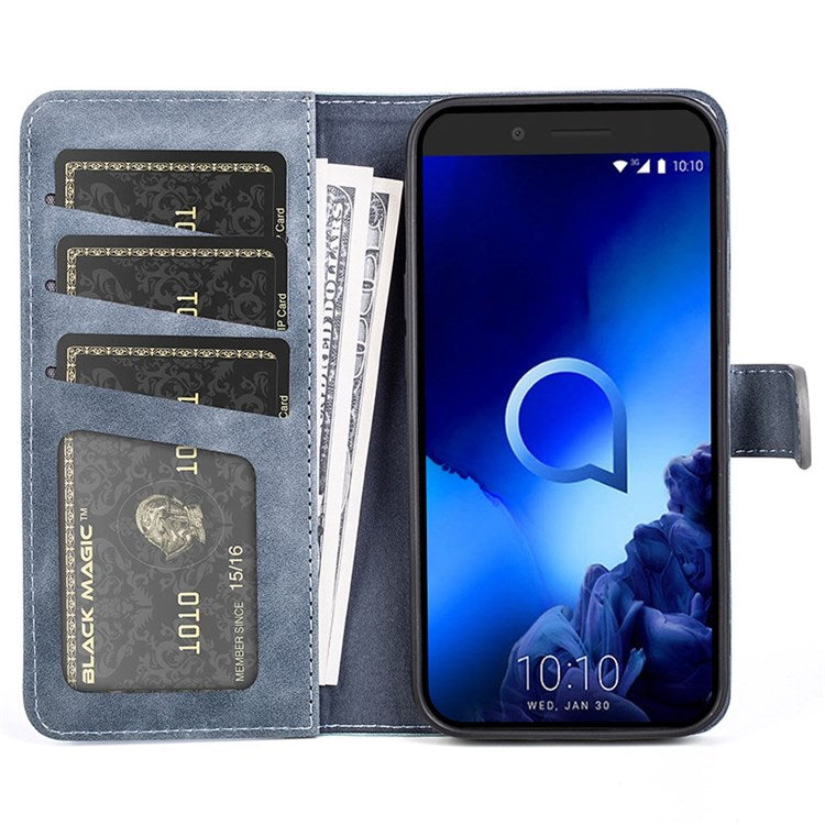 For Sony Xperia 5 II Color Splicing Flip Wallet Phone Case PU Leather Inner TPU Full Body Shockproof Magnetic Closure Stand Cover - Blue