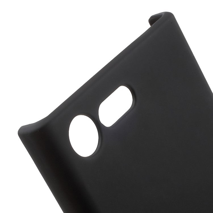 Rubberized Hard Plastic Case for Sony Xperia X Compact - Black