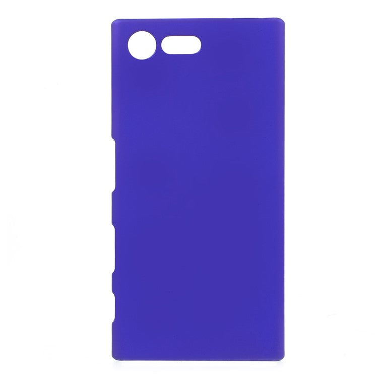Rubberized Plastic Back Cover Case for Sony Xperia X Compact - Dark Blue