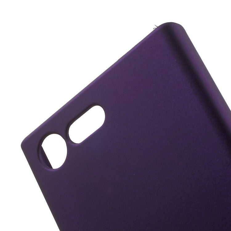 Rubberized Plastic Phone Case for Sony Xperia X Compact - Purple